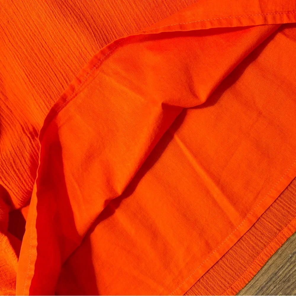 JCrew Factory Orange Drop Waist Dress - Picture 7 of 8